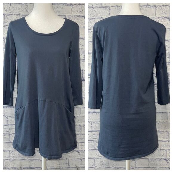 J. JILL | Blue Curved Seam Tunic Top | XS - Picture 1 of 11